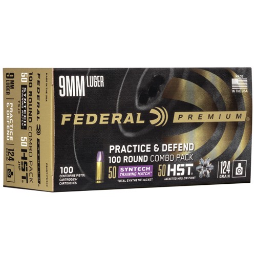 FED 9MM 124GR COMBO 100 - 556 Black Friday Promotion